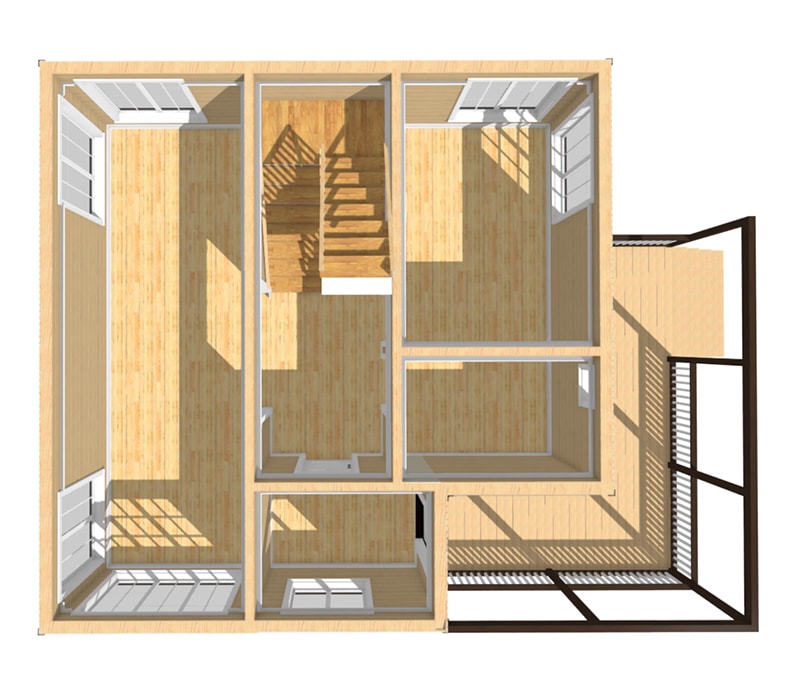 Планировка 1 этажа дома - Проект «Антон»