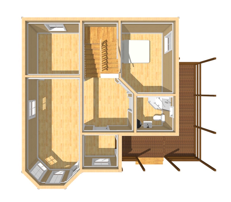 Планировка 1 этажа дома - Проект «Игорь»